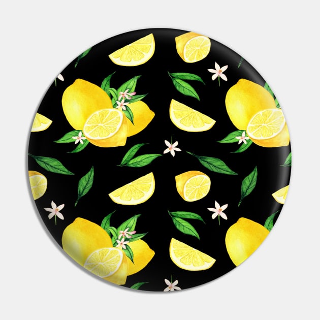 Lemons Pattern Pin by DragonTees