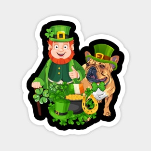 French Bulldog Leprechaun St Patricks Day Magnet