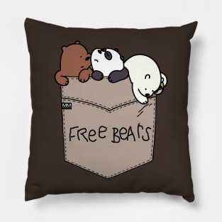 We Bare Bears Pouchie Shirt Pillow