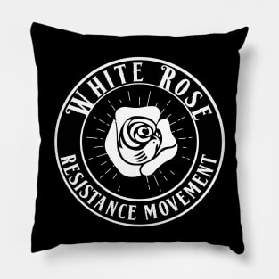 THE WHITE ROSE (WW2 RESISTANCE SYMBOL) Pillow