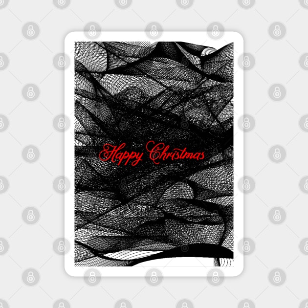 HAPPY CHRISTMAS Magnet by MAYRAREINART