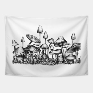 Mushroom forest Tapestry