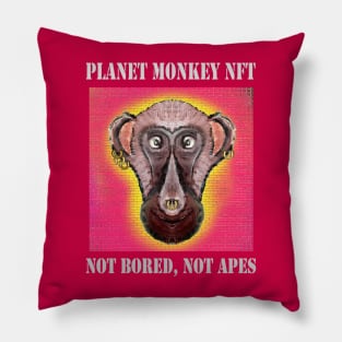 Planet Monkey Animals Not Bored Apes Pillow