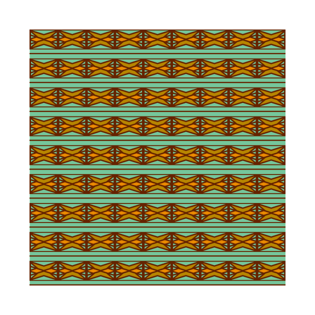 Vintage Art Deco Stained Glass Motif Pattern by oknoki