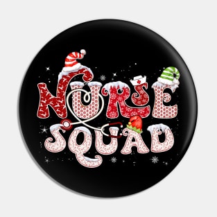 Groovy Nurse Squad Christmas Pin