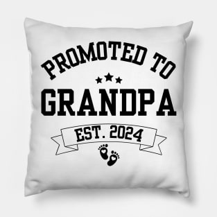 Pregnancy Announcement Gifts for Grandparents, Promoted to Grandma & Grandpa Pillow