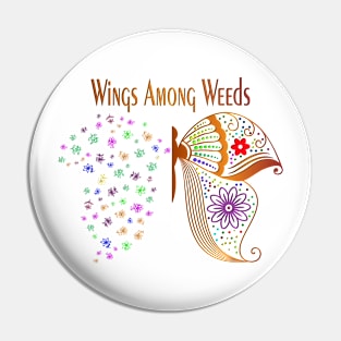 wings Colors Butterfly Flower Lovers the Best Gift For Life Stye Pin