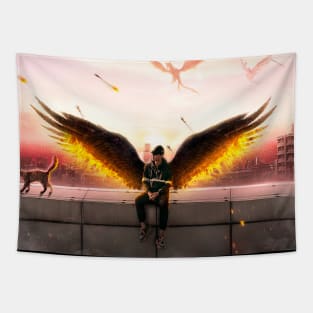 The Defeated Angel Tapestry