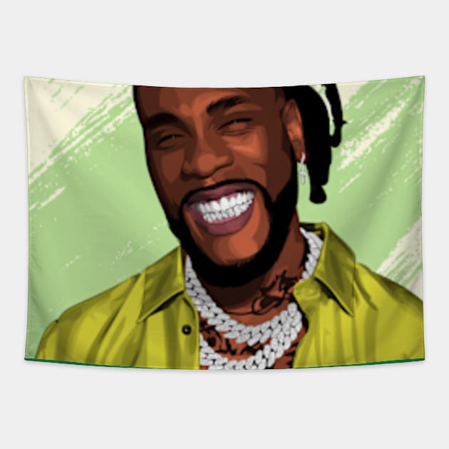 Burna Boy Tapestry by Black hub