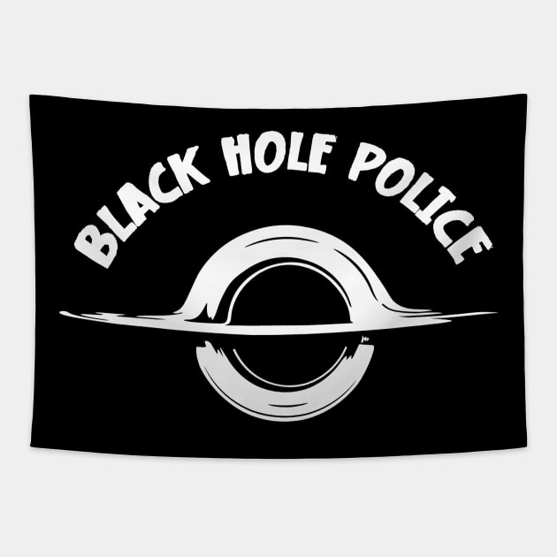 James Webb Space Telescope Black Hole Police Tapestry by jodotodesign