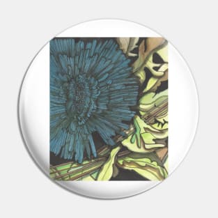 Blue Dandelion, Dare to be Different! Pin