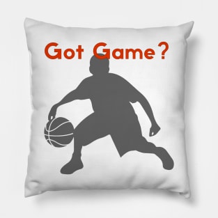 Got Game?  - grey/red Pillow