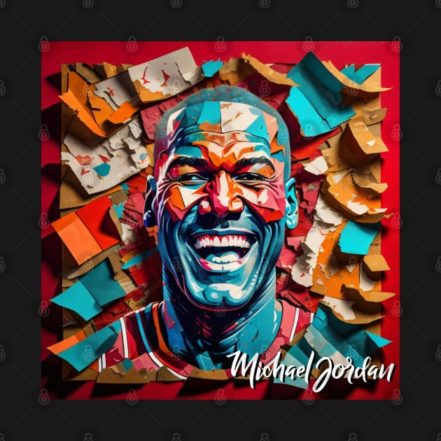 Michael Jordan // Paper by Otmr Draws