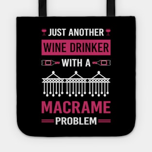 Wine Drinker Macrame Tote