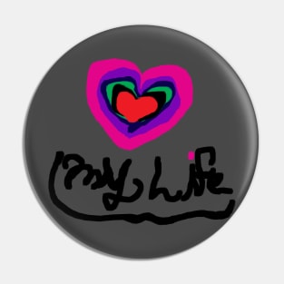 Love Life Heart Rainbow Heart #TPArtDecoContest Pin