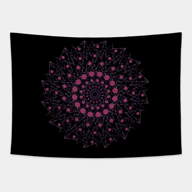 Purple Mandala Tapestry by Hip Scarves and Bangles