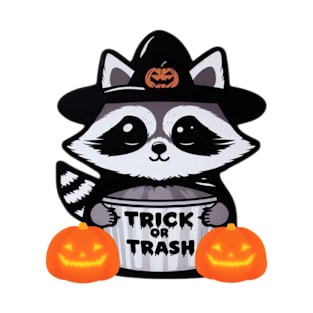 Raccoon Trick or Trash T-Shirt