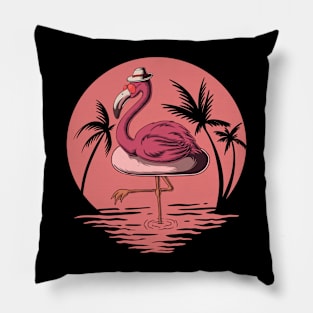 Retro flamingo Pillow