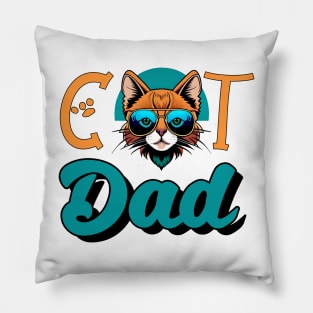 Cat Dad Pillow