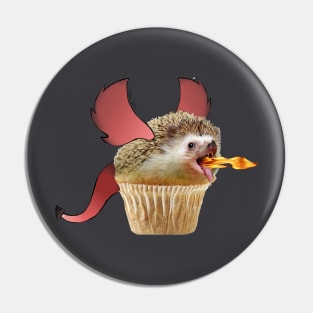 Hedgehog Muffin Dragon Pin