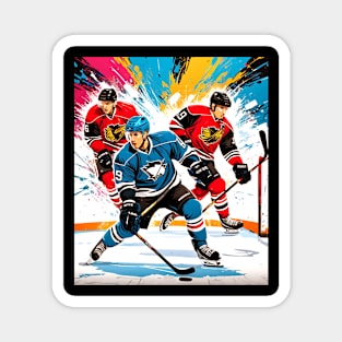 Hockey Rink Graffiti, Sports Magnet