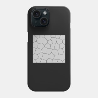 Geometric abstract - gray and black. Phone Case