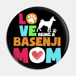 Love being a basenji mom tshirt best basenji Pin