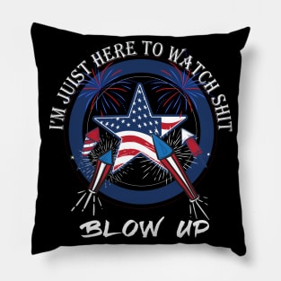 July 4th Blowup Pillow