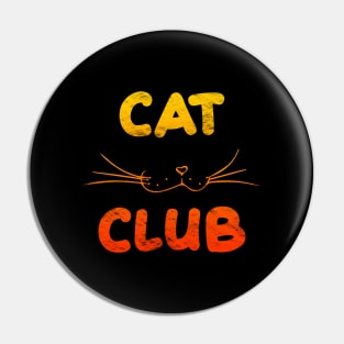 Cat Club - Orange Pin