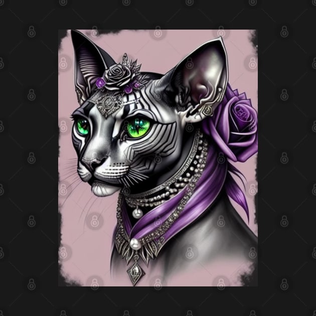 Regal Sphynx Queen by Enchanted Reverie