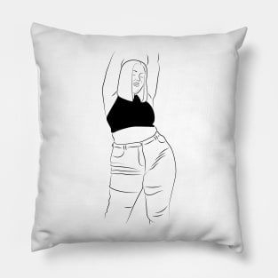 woman silhouette Pillow