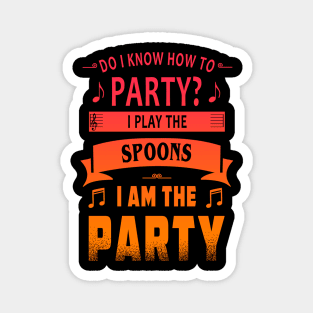 Spoons Player party Magnet