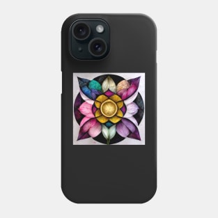 mandala, purple, pink, black, blue, green, yellow, gold, silver, white, rose, Phone Case