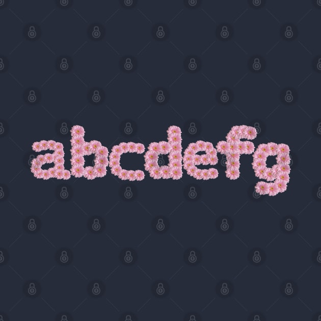 ABCDEFG Flower Typography by ellenhenryart