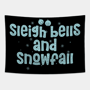 Sleigh bells and snowfall Tapestry