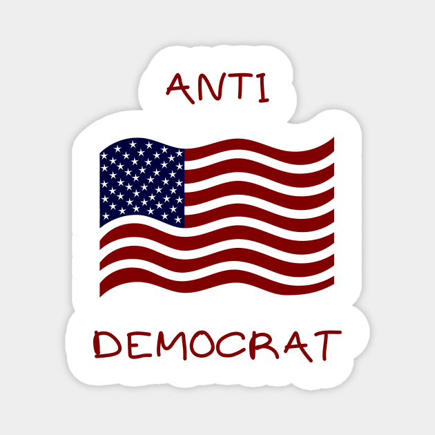 Anti democrat Magnet by IOANNISSKEVAS