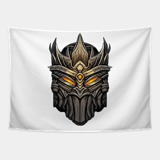 Warrior King Mask Tapestry