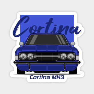 Front Blue Cortina MK3 Classic Magnet