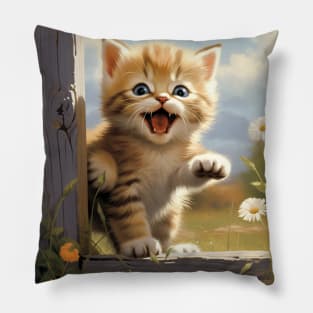 Daisy Field Frolic Pillow