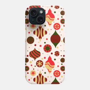 Scattered Ornaments - Gilded Traditions - Minimalist Colorful Holidays Phone Case