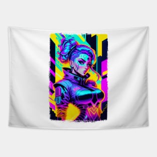 Cyber girl Tapestry