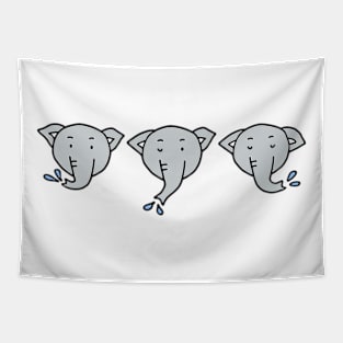 CUTE ANIMAL ELEPHANT WITH NO BACKGROUND VER Tapestry