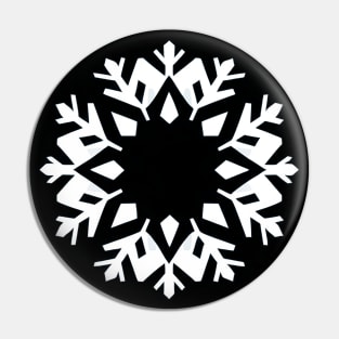 Minimalist Snowflake Design Pin