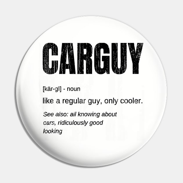 Carguy Definition // Black Pin by Throbpeg