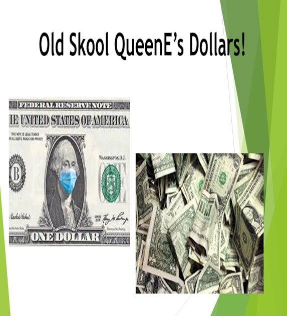 Old Skool QueenE's Dollars Kids T-Shirt by Old Skool Queene 4 U