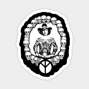 DAVID ALLAN COE- (RUSSIAN CRIMINAL) TATTOO Magnet