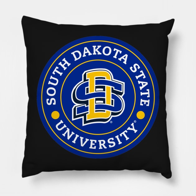 South Dakota State University - SD Wordmark Pillow by Josh Wuflestad