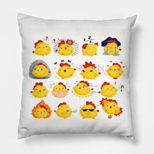 Smiley Chicks Pillow