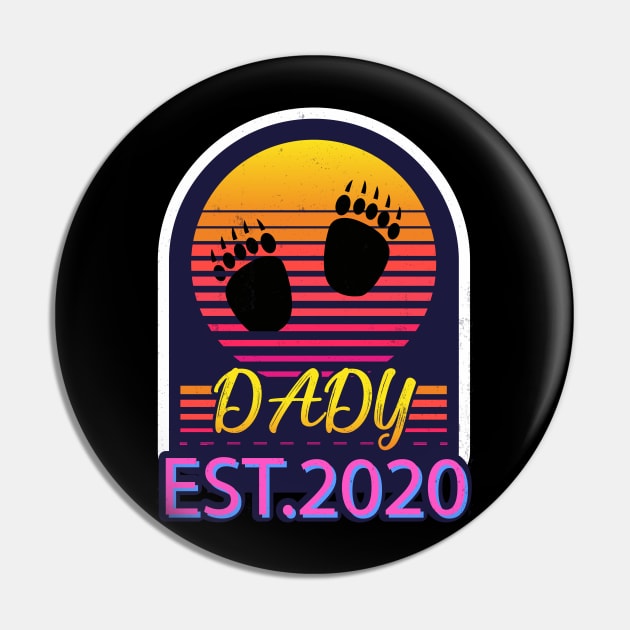 Father day promoted dady EST.2020 gift Pin by JHFANART