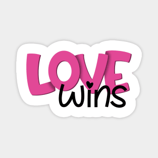 Love wins Magnet